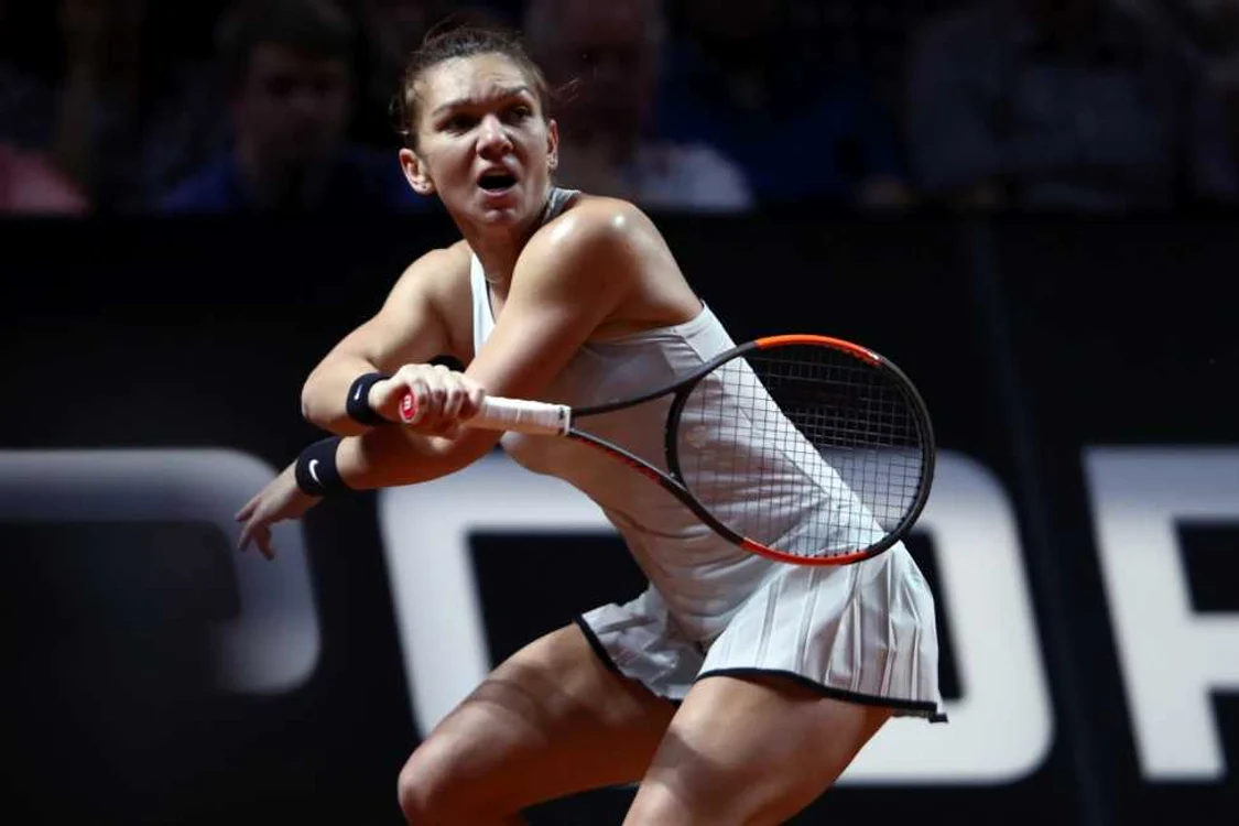 Simona Halep învinsă de Coco Vandeweghe în sferturile turneului Fed Cup de la Stuttgart FOTO Guliver / Getty images / Alex Grimm