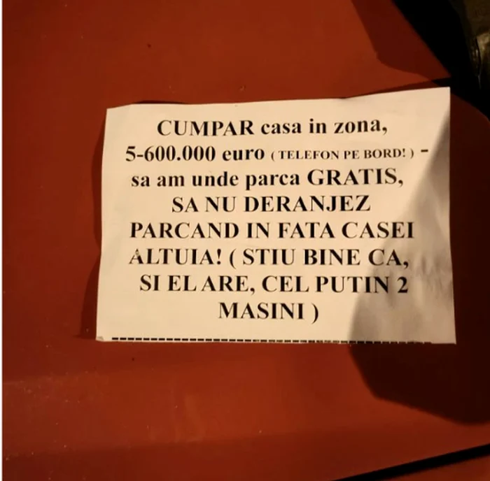 Mesajul a stârnit hohote de râs / foto: Reddit