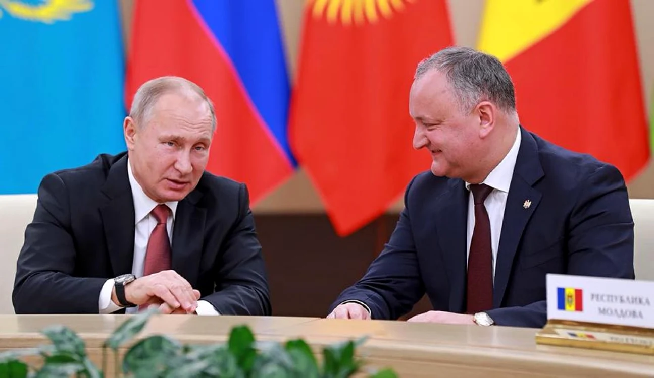 Igor Dodon si Vladimir Putin