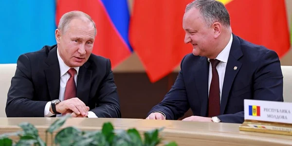 Igor Dodon si Vladimir Putin