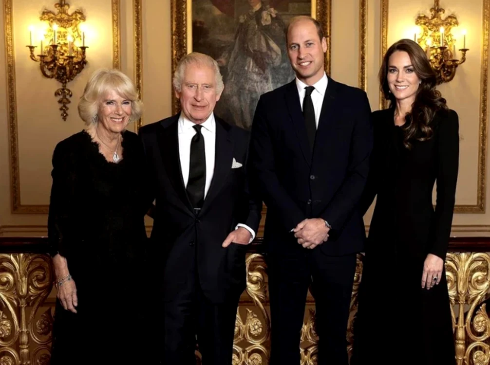 portret regal 2022, Regele Charles, Camilla, Catherine, William PNG