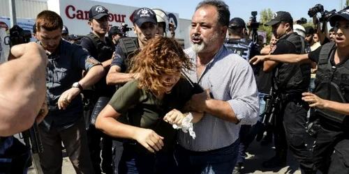 Protest profesori Diyarbakir Turcia politie violente FOTO AFP