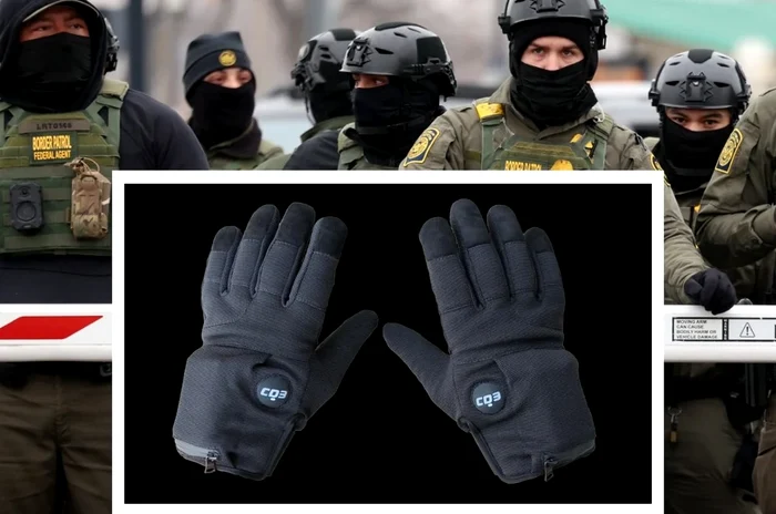 Mănuși capabile să provoace șocuri electrice dureroase