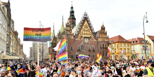 Mars pro-LGBT la Wroclaw FOTO EPA-EFE