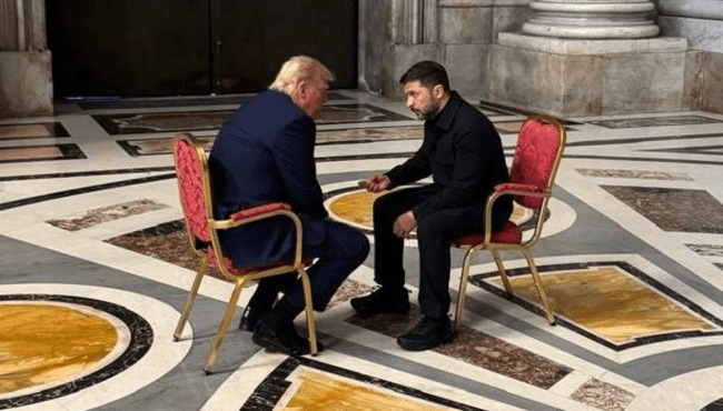 „Ai încredere!”. Un expert în citirea buzelor dezvăluie ce au discutat Zelenski și Trump la funeraliile Papei Francisc