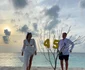 Crina Abrudan în Maldive de ziua ei, împreuna cu soţul Gabi Popescu