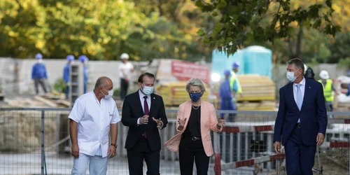 PNNR la spitalul de Urgenta Bucuresti Klaus Iohannis Florin Citu Ursula von der Leyen FOTO  27 septembrie 2021 Inquam Photos / Octav Ganea 