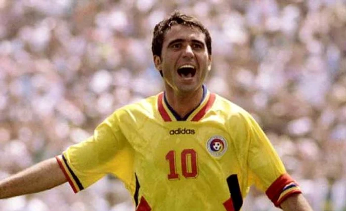 Hagi a fost căpitanul naționalei de fotbal a României