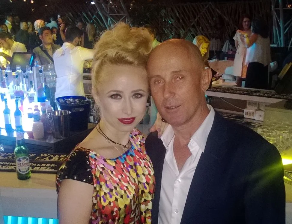 
    Mugur Mihăescu alături de colega sa de la Vacanţa Mare la petrecerea Kanal DFoto Click!  