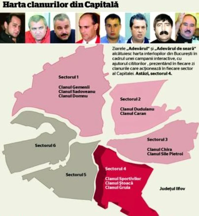 Hartă interlopi, sector 4