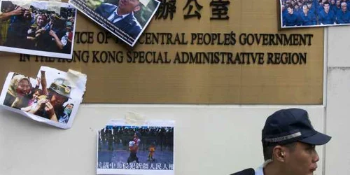 Protest in Hong Kong fata de poltica de reeducare dusa de puterea de la Beijing in Xinjiang FOTO EPA-EFE