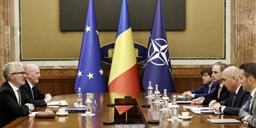 Întâlnirea premierului Ilie Bolojan cu o delegație a agenției de rating Moody’s foto Guvernul României png