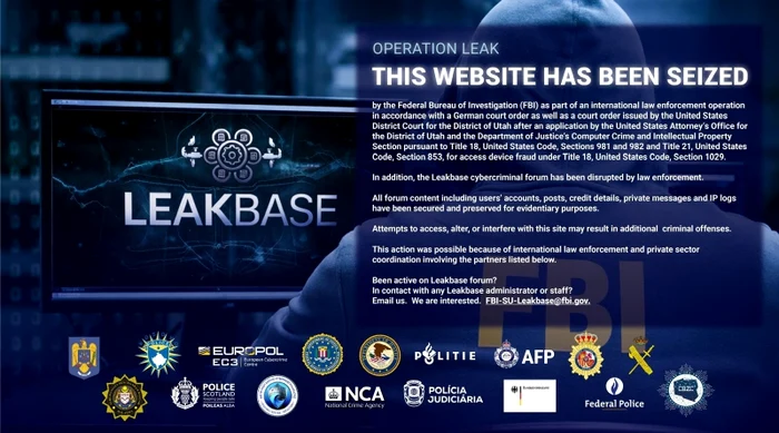 Platformă uriașă de date furate, închisă cu ajutorul autorităților române FOTO: Poliția Română