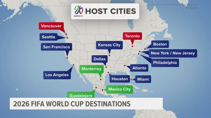 SUA, Canada și Mexic vor găzdui meciurile Cupei Mondiale 2026  