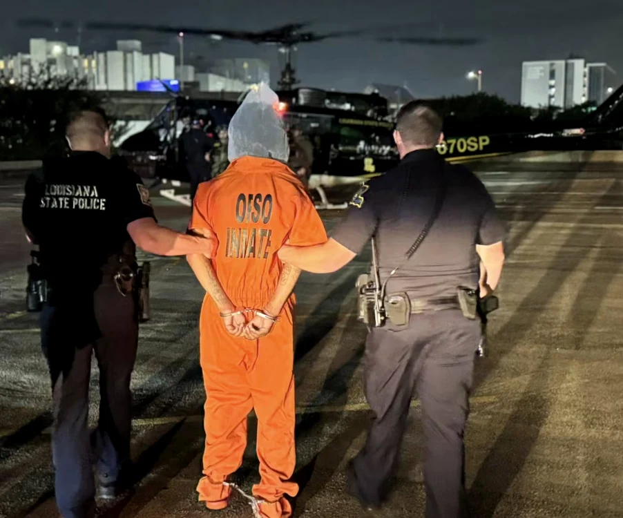Trei deținuți, recapturați după evadarea din Centrul de Justiție FOTO: Poliția statului Louisiana