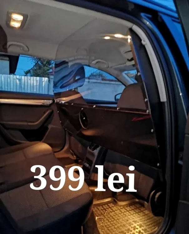 Paravanul din policarbonat este mai scump:399 de lei