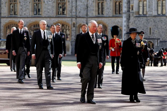 Prințesa Anne și Prințul Charles, alături de membrii familiei. Cei doi sunt copiii cei mari ai Reginei și ai Prințului PhilipFoto: Getty Images