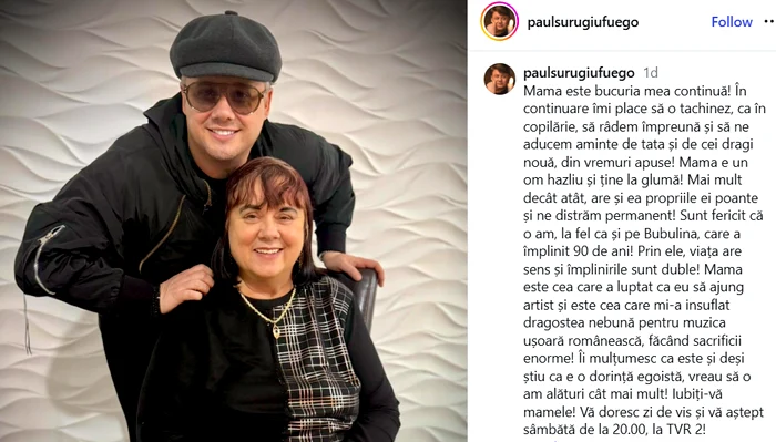 Paul și Eugenia Surugiu - Foto: Instagram 