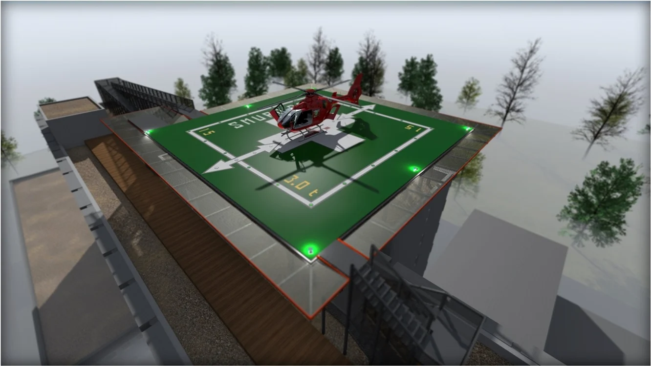 Spitalul de copii "Marie Curie" va avea heliport. Iată cum va arătafoto:grayling.com