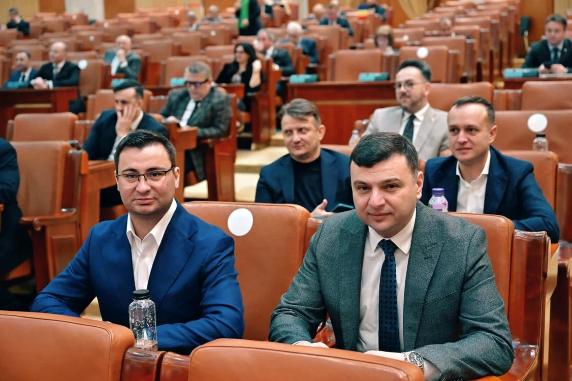 Deputații arădeni Sergiu Bîlcea și Glad Varga FOTO arhivă personală