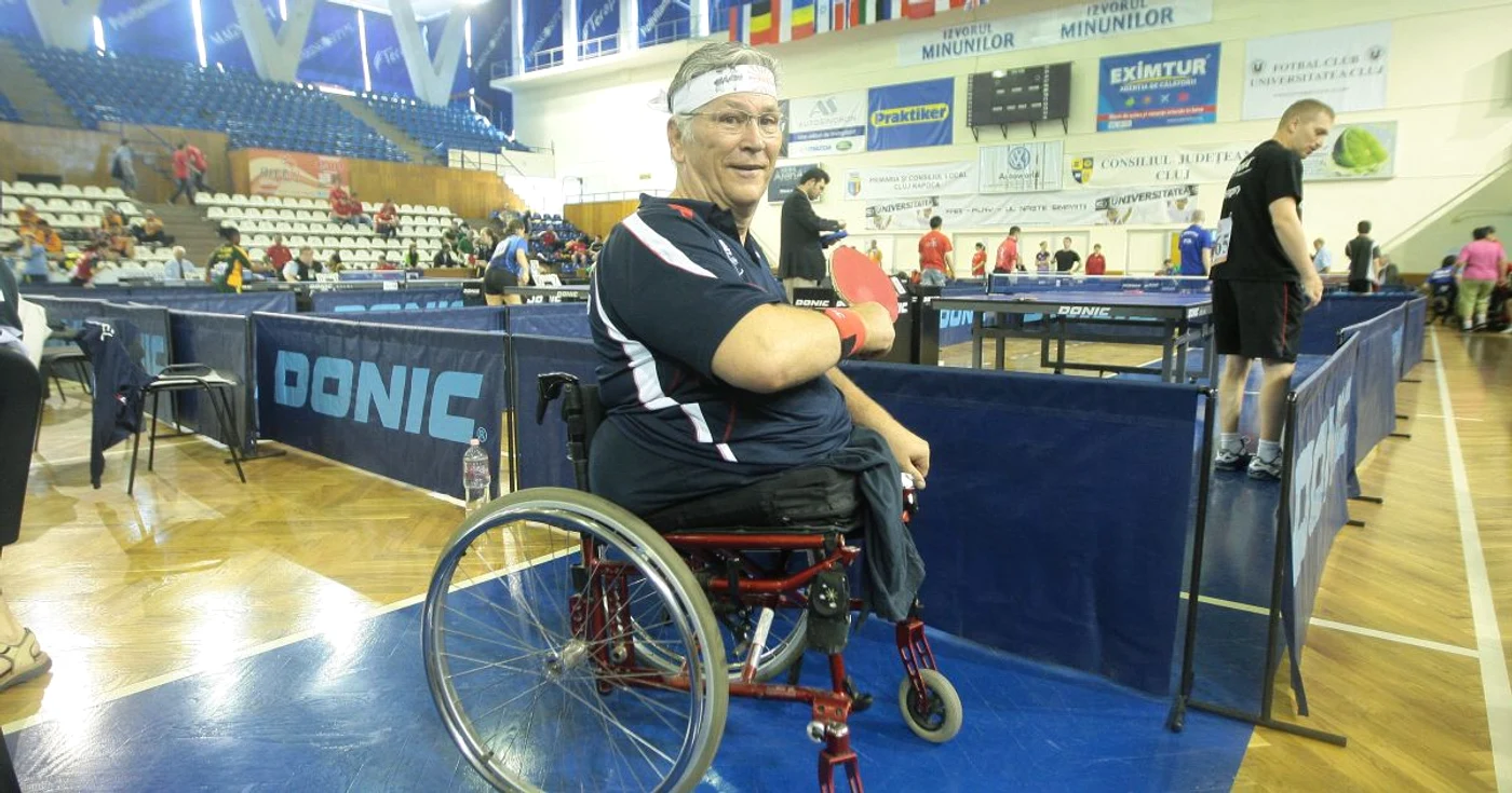 Egon Kramminger (63 de ani), vicecampion mondial la tenis de masă în 2010. Thomas Câmepean