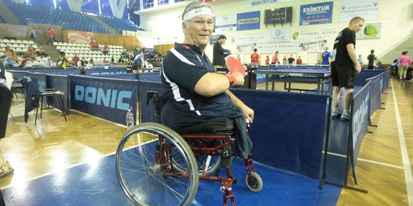 Egon Kramminger (63 de ani), vicecampion mondial la tenis de masă în 2010. Thomas Câmepean