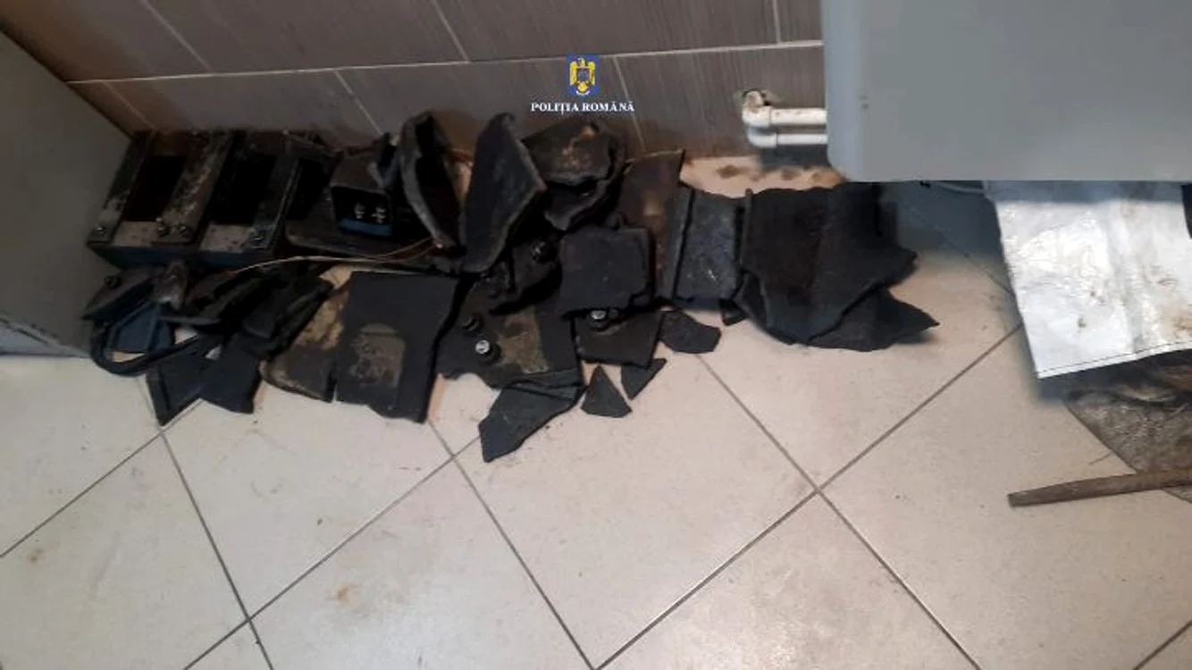 Bobina furată de hoț a fost dezasamblată FOTO IPJ Brăila