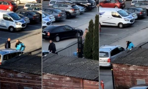 Scene de violenta suprinse in Cluj  Foto Reddit jpg