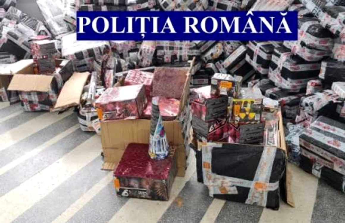 Produsele au fost livrate din Cehia FOTO Poliţia Română