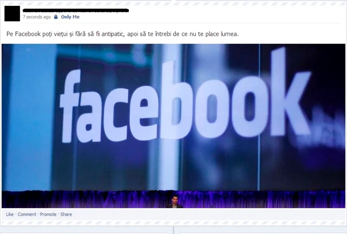 Facebook e o reţea socială frumoasă, atât timp cât n-o strică oamenii.