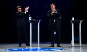 George Simion și Nicușor Dan FOTO Profimedia 