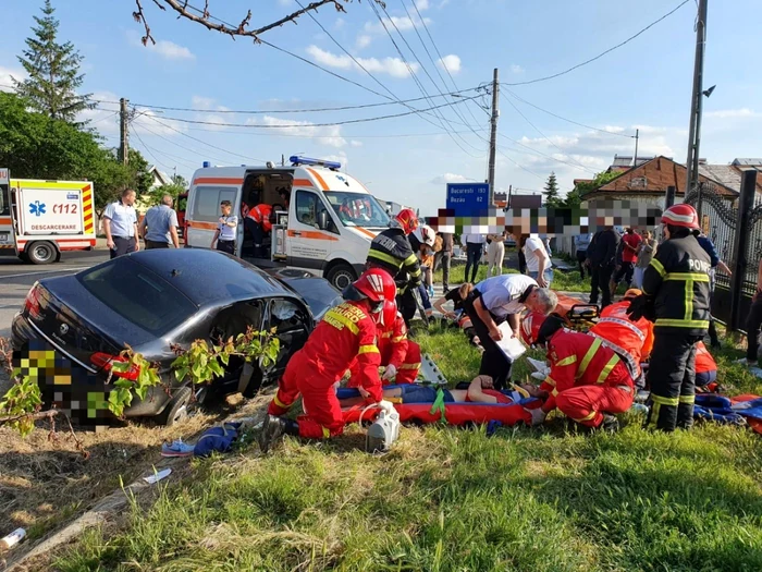 Accident la Garoafa FOTO: IPJ Vrancea