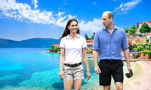 Kate și William în Kefalonia foto trucaj png