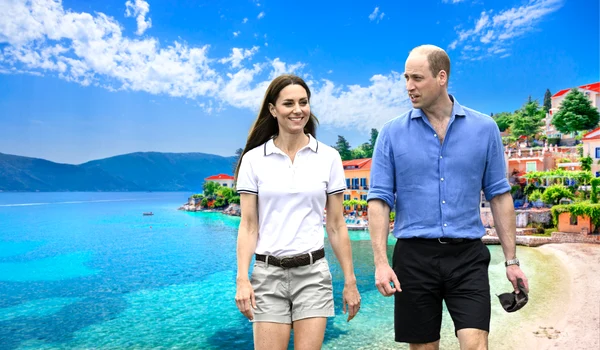 Kate și William în Kefalonia foto trucaj png