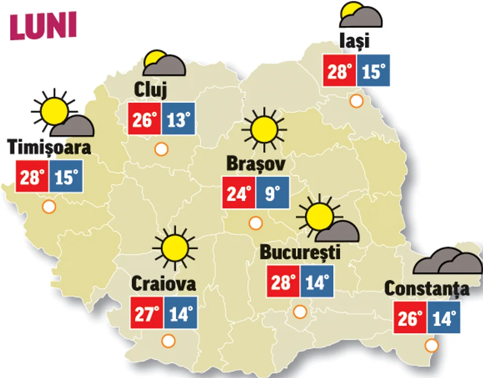 Prognoza meteo 1 iunie anunță că vremea va fi, în continuare, frumaosă