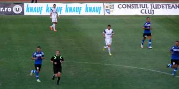 Universitatea Cluj a învins Viitorul Constanţa, scor 2-1, în Liga I