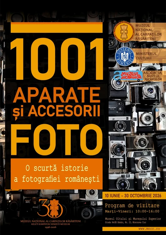 Expoziția „1001 Aparate și Accesorii Foto. O scurtă istorie a fotografiei românești”, la Miercurea-Ciuc