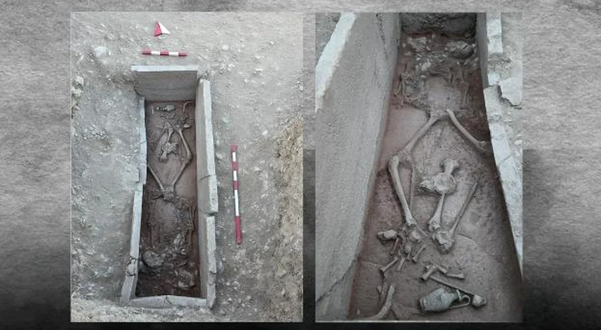 Mormântul descoperit în apropierea orașului antic Aspendos (© Kültür ve Turizm Bakanlığı)
