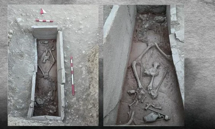 Mormântul descoperit în apropierea orașului antic Aspendos (© Kültür ve Turizm Bakanlığı)