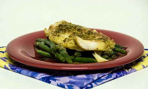 cod fasole verde pesto jpeg