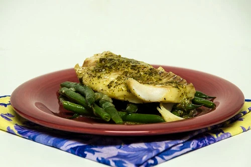 cod fasole verde pesto jpeg