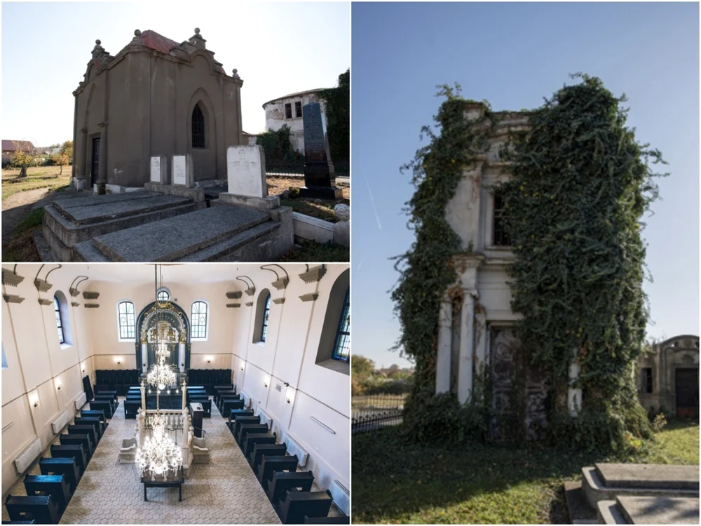 Monumente din cimitirul evreiesc şi interiorul sinagogii din Alba Iulia Foto: albaiuliaqr.ro