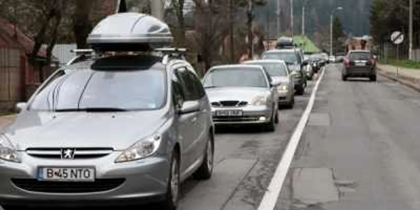 Pe DN1 se circulă bară la bară  Foto: arhivă