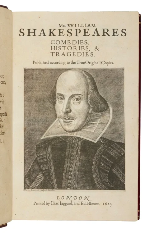 exemplar al primei cărţi cu piese de William Shakespeare vândută la licitatie foto news