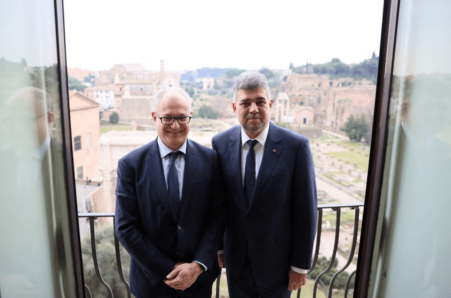Ciolacu s-a întâlnit cu primarul Romei. Discuții despre organizarea unui forum economic bilateral
