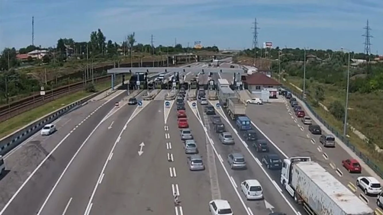 Punctul de frontieră de la Nickelsdorf, la granița cu Ungaria