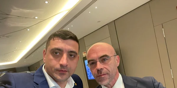 George Simion si Jose Buxade FOTO Twitter George Simion
