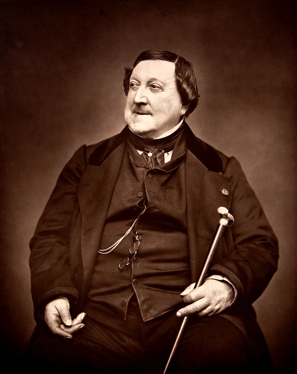 Gioacchino Rossini, 1865. FOTO Étienne Carjat - harvardartmuseums.org