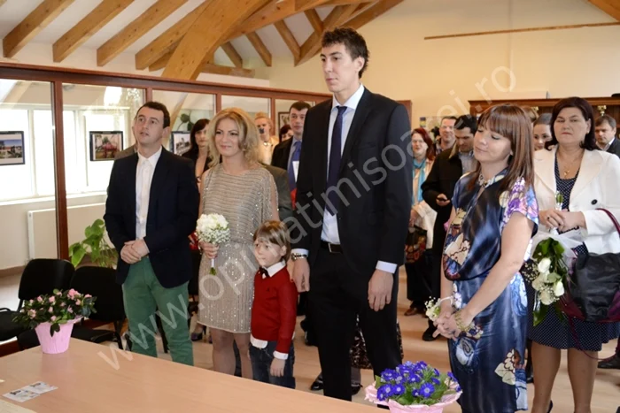 Imagine de la cununia civilă a lui Pantilimon FOTO: opiniatimisoarei.ro