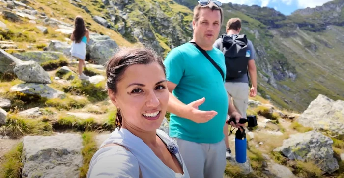 Turista din SUA. Foto: captură video.